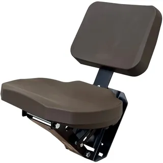 Klara Seats Beifahrersitz Schleppersitz Traktorsitz Notsitz kompatibel für John Deere PVC Braun Schlepper Traktor