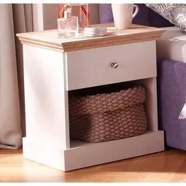 OTTO home Nachtschrank Binz 45 x 35 x 45 cm Weiß
