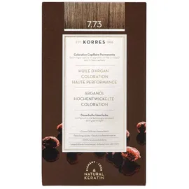 Korres Arganöl Haarcoloration 7.73 golden moca 145 ml