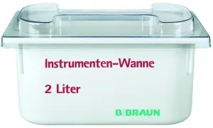 B. Braun Instrumentenwanne, Behältnis zum Ansetzen von Instrumentendesinfektionsmittel für die Aufbereitung, 2 Liter