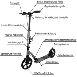 Mach1 Kickscooter ALU City grau