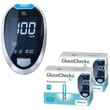 GlucoCheck XL Set [mg/dl] mit 110 Teststreifen zur Kontrolle des Blutzuckers 1 St