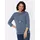 Casual Looks WITT WEIDEN 3/4-Arm-Shirt in jeansblau-ecru-gemustert | Gr.: 48,