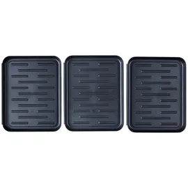 tim gmbh & co. kg Schuhablage 3er Set 27 x 35 cm schwarz / schwarz