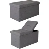 tavora Sitzbank Grau 76 x 38 x 38 cm