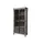 Massivmoebel24 Vitrine Mango 90 x 40 x 180 cm Grau