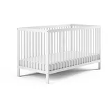 Kids Collective Babybett Weiß, Holz, Buche, 60x120 cm, Babymöbel, Babybetten, Gitterbett