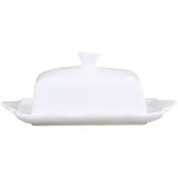 Chic Antique Butterdose Provence Porzellan Weiß