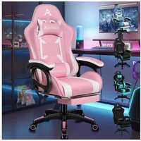 Luxuskollektion Gaming-Stuhl Leder Rosa