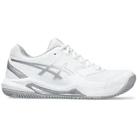 ASICS Damen Tennisoutdoorschuhe GEL-DEDICATE 8, WHITE/PURE SILVER, 37