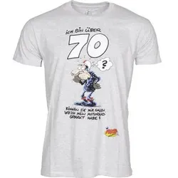 Motomania Ich Bin Über 70 Kurzarmshirt grau, XL