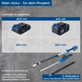 SCHEPPACH C-PHS410-X + Schultergurt ohne Akku