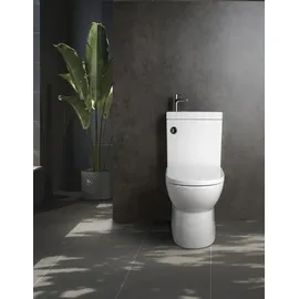 a&n&a aQualine JALTA HYGIE WC-Kombi mit WC-Sitz Weiß