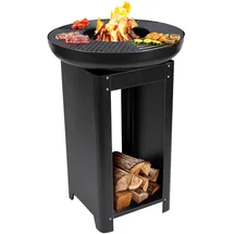 Alpina Feuerschale 3-in-1 Stahl schwarz