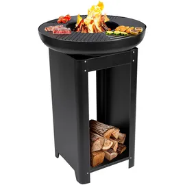 Alpina Feuerschale 3-in-1 Stahl schwarz