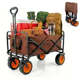 Mobiclinic Bollerwagen faltbar 100 L Braun
