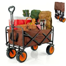Mobiclinic Bollerwagen faltbar 100 L Braun