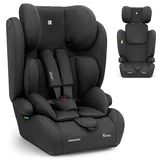 KikkaBoo Auto Kindersitz 9-36 kg i-PASS, Kindersitz ab 1 Jahr, Gruppe 1/2/3, 76–150 cm (15 Monate - 12 Jahre), i-Size, 13-fach verstellbare Kopfstütze, Schwarz