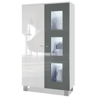 Vladon Standvitrine Denjo (Standvitrine, mit 2 Türen und 3