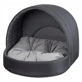 Best For Pets – Haustierbett 62x52 cm | Hundebett & Hundehütte für kleine Hunde | Waschbare Hundehöhle & Indoor geeignet | Katzenbett mit PVC-Bezug, gesteppter Innenseite & abnehmbarem Kissen