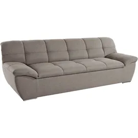 DOMO collection 3-Sitzer DOMO COLLECTION "Lagoa, moderne Sitzheftung, bequem und komfortabel", braun (schlamm), B:232cm H:76cm T:96cm, Sofas, frei im Raum stellbar, in großer Farbauswahl