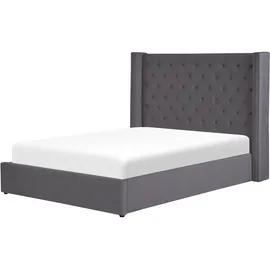Beliani Lubbon 140 x 200 cm Grau