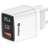 Sandberg 2in1 Charger 1xUSB-C 35W Weiß