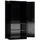 Classix Stahlschrank X-530359 tiefschwarz 92,0 x 50,0 x 194,5 cm, aufgebaut