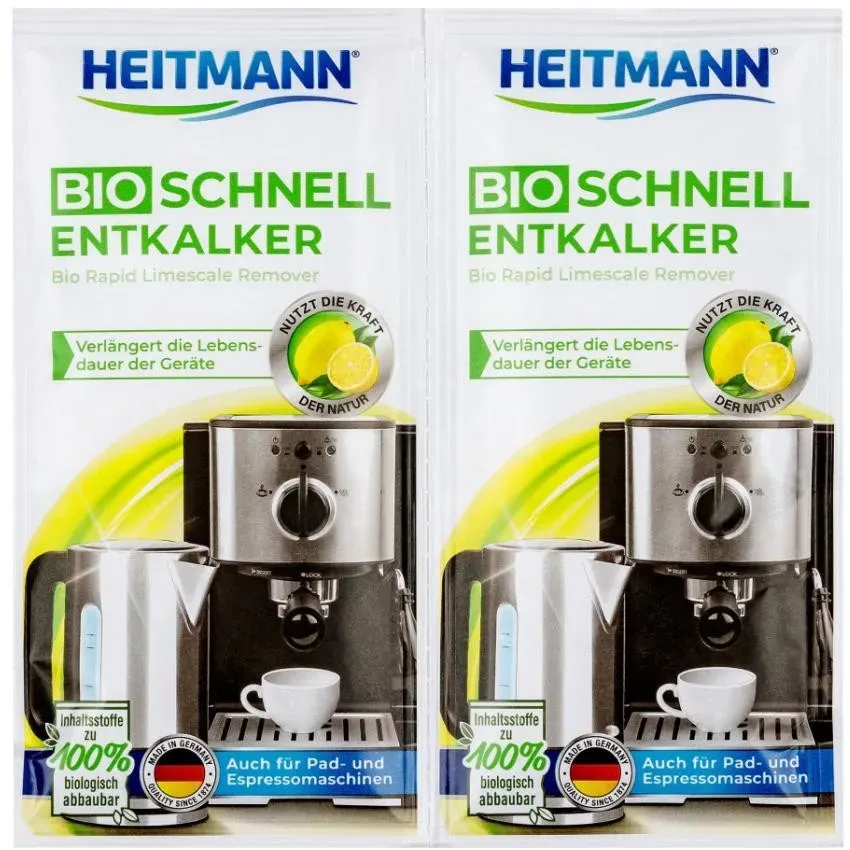 Heitmann BIO Schnell-Entkalker: Natürlicher Universalentkalk 2 x 25 g, 30er Pack