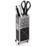 Troika® MINI TROLLEY Stiftehalter Metall 51 mm Schwarz