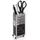 Troika® MINI TROLLEY Stiftehalter Metall 51 mm Schwarz