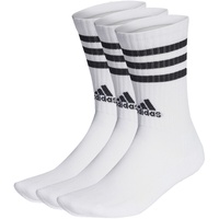 3er Pack adidas 3-Streifen Cushioned Crew Retro-Socken 000 - white/black 37-39