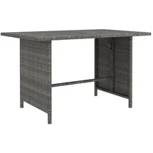 vidaXL Garten-Esstisch 110 x 70 x 65 cm Grau