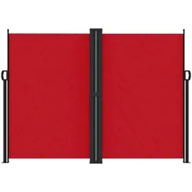 furnicato Seitenmarkise 180 x 600 cm Rot Polyester