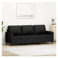 VidaXL 3-Sitzer-Sofa Schwarz 180 cm Samt