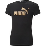Puma Puma, Ess+ Logo Tee G puma black/gold 140