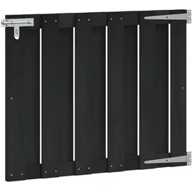 vidaXL Gartentor 100 x 80 cm WPC und Aluminium Schwarz