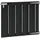 vidaXL Gartentor 100 x 80 cm WPC und Aluminium Schwarz