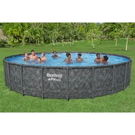 BESTWAY APX365TM Frame Pool Ø 610 x 132 cm inkl. Sandfilteranlage und Abdeckplane