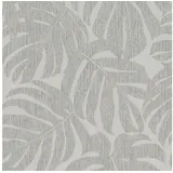 Rasch Textil Rasch Vliestapete Welcome Home 653137 Botanical Dschungel Tapete 10.05 x 0.53 m Grau Wohnen Schlafen Küche Flur Eingangsbereich - Grau