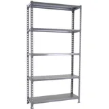 simonclick Lagerregal Stahl 2000x1200x300 mm grau 5 Ebenen