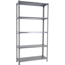 simonclick Lagerregal Stahl 2000x1200x300 mm grau 5 Ebenen