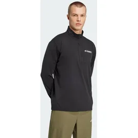 adidas Terrex Multi Climacool Halbreißverschluss-langarm-t-shirt - Black - L