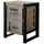 Massivmoebel24 Beistelltisch Natur Mangoholz 45 x 40 x 60 cm