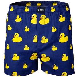 Happy Shorts Boxershorts navy / gelb L 1er Pack