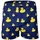 Happy Shorts Boxershorts navy / gelb L 1er Pack