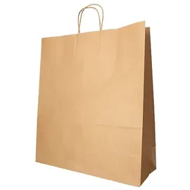 Papstar Tragetaschen, Papier mit gedrehtem Tragegriff braun