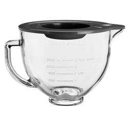KitchenAid Glasschüssel 4,8 L + Griff/Silikondeckel