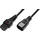MicroConnect IEC LOCK C13 auf C14 1.00mm2, 1.5M, Schwarz
