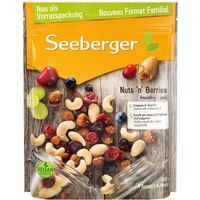 Seeberger Nuts ́n Berries 1x400g, Knackig süße Mischung aus wertvollen Nusskernen & fruchtigen Trockenfrüchten, Reich an Vitamin E und ungesättigten Fettsäuren